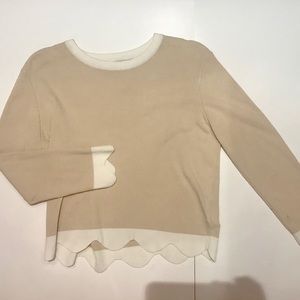 ENGLISH FACTORY | Scalloped Sweater Shirt